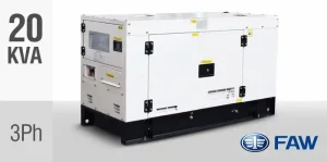 FAW 20kVA Three Phase Silent Diesel Generator