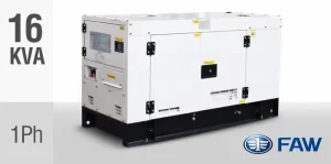 FAW 16kVA Single Phase Silent Diesel Generator