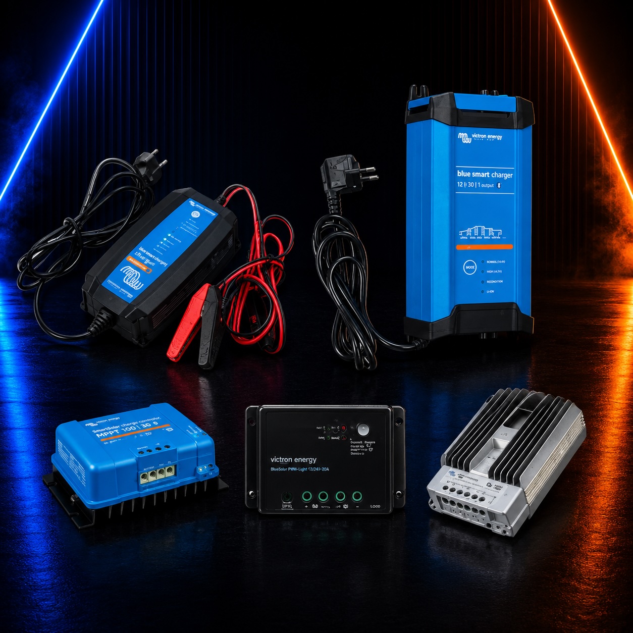 Battery Chargers & Solar Controllers