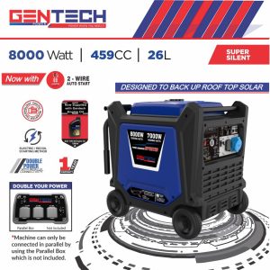Gentech Power 8kW Petrol Inverter Generator