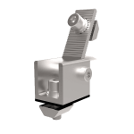 Angled foot piece - Front Al6063 T6 Mill