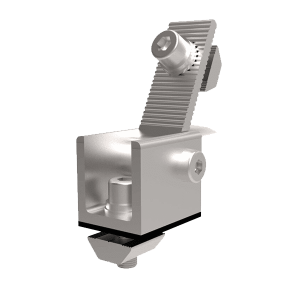 Angled foot piece - Front Al6063 T6 Mill