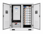 Deye 50kW HV Inverter & Deye Bos G Pro HV Rackable Battery 61.44KWh with Custom Outdoor Cabinet IP65